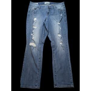 Torrid Boyfriend Distressed Stretch Denim Jeans Women’s Size 18 Plus Size